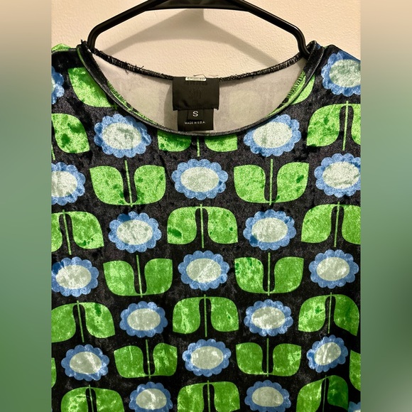 Anna Sui Velvet Daisies Dress Size Small - Picture 4 of 6